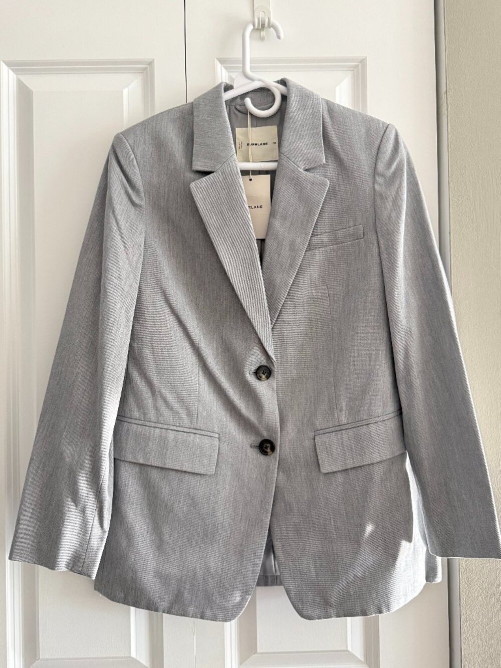 Everlane Light Gray The Oversized Blazer, Size 00, NWT